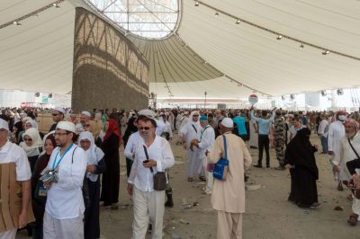 Throwing Pebbles in Hajj