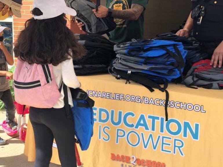 ICNA Relief Distributes Free Backpacks to NJ Students - About Islam