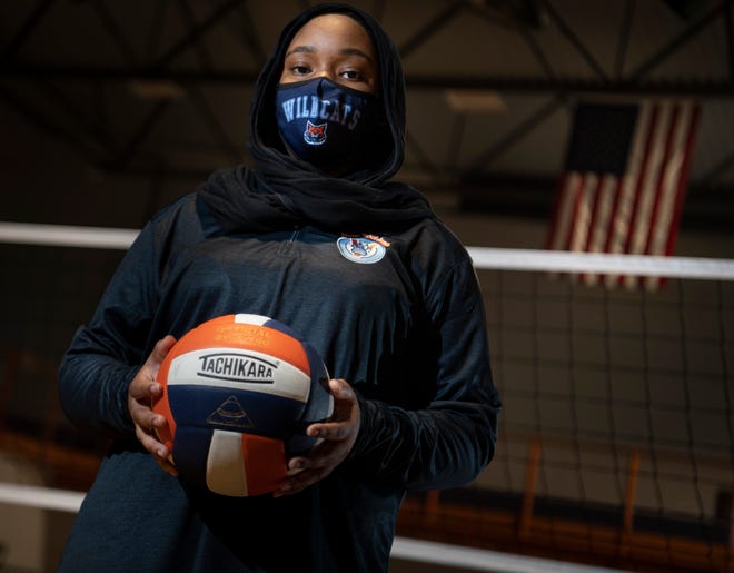 Valor College Prep student Najah Aqeel poses for a photo on Friday in Nashville / George Walker IV/The Tennessean