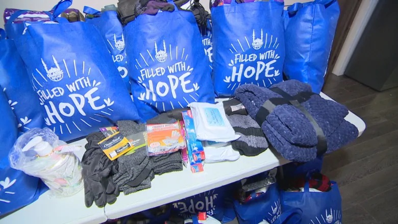 The Islamic Centre of Yellowknife is giving the gift of warmth this season with hundreds of warming kits to be distributed across the Northwest Territories. (Graham Shishkov/CBC)
