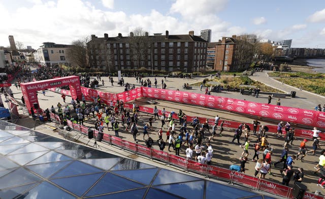 Runners at the Vitality Big Half in London in previous years (PA)(PA Archive)