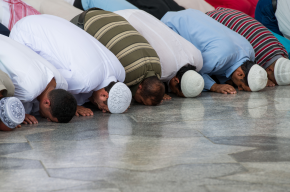 Muslims praying together in mosque-Tips on How to Observe Laylat Al-Qadr
