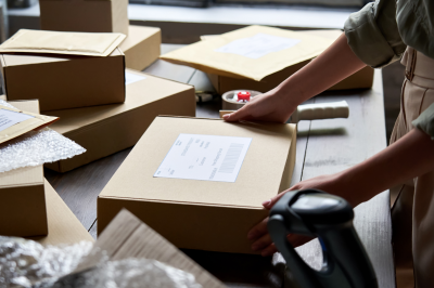 worker-packing-shipping-order-box-for-dispatching-Is Helping Someone in Dropshipping Business Halal?