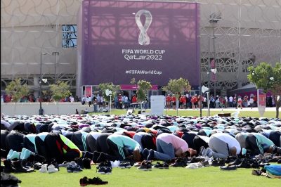 Muslims Praying While World Cup Matches Are Ongoing