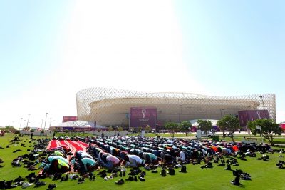 World Cup Fans Unite in Prayers Outside Qatar Stadiums