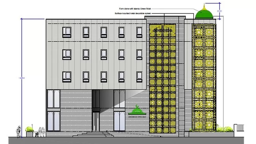 An “open door policy” is central to the plans for the mosque and community center