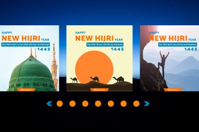 10 Cards for the new hijri year 1445