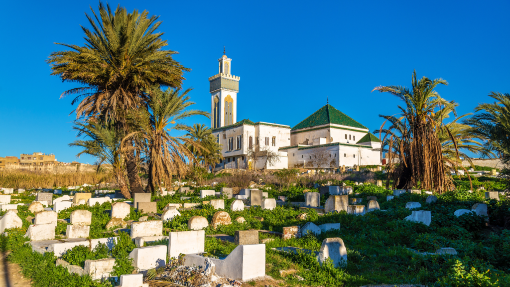 Muslim cemetery in Morocco