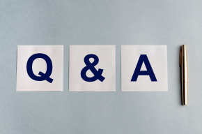 Q and A on a piece of white paper