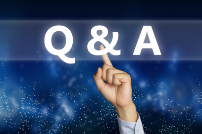 q and a questions and answers concept