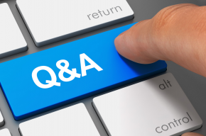 q and a keyboard 3d illustration-