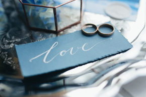 wedding rings on marriage contract