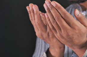 man making duaa