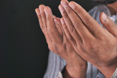 man making duaa