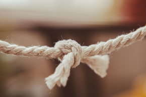 close up shot of tied rope