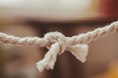 close up shot of tied rope