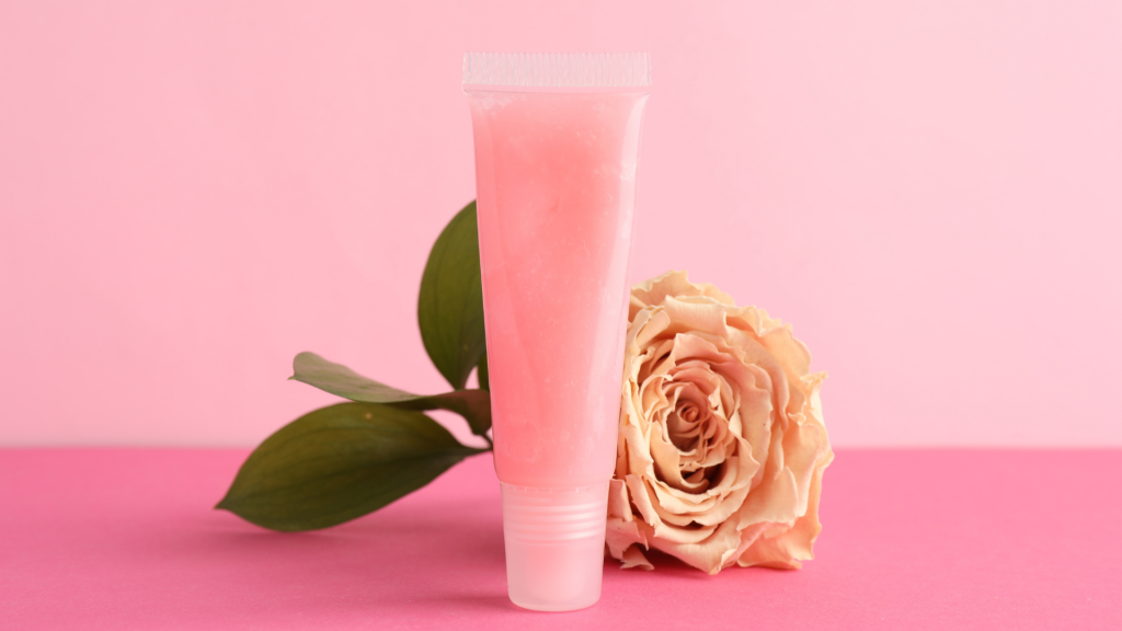 lip balm and flower