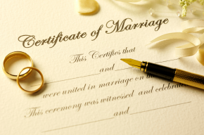 marriage certificate