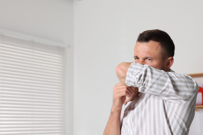 Man feeling bad smells-Do Spouses Share Hygiene and Cleanliness Rights in Islam?