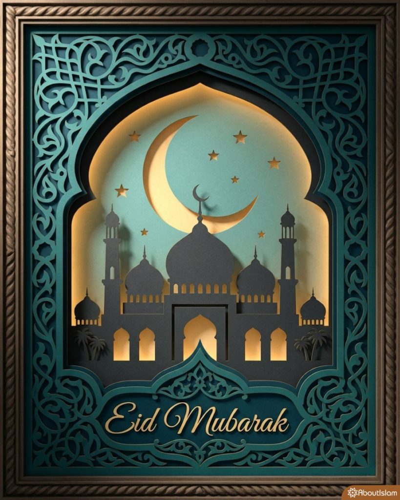 30+ Beautiful Cards for Eid Al-Fitr 1447/2026 - About Islam 30+ Beautiful Cards for Eid Al-Fitr 1447/2026 - About Islam