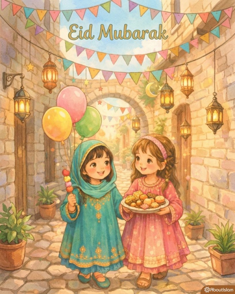 30+ Beautiful Cards for Eid Al-Fitr 1447/2026 - About Islam 30+ Beautiful Cards for Eid Al-Fitr 1447/2026 - About Islam