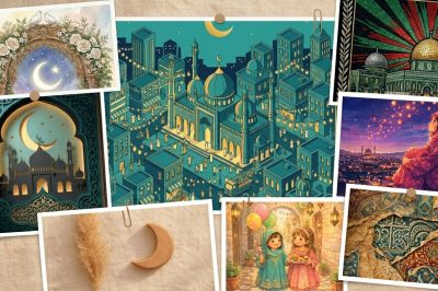 30+ Beautiful Cards for Eid Al-Fitr 1447/2026