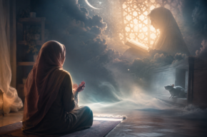 Woman praying after an Istikharah dream