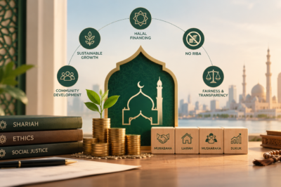 Conceptual illustration of Islamic banking